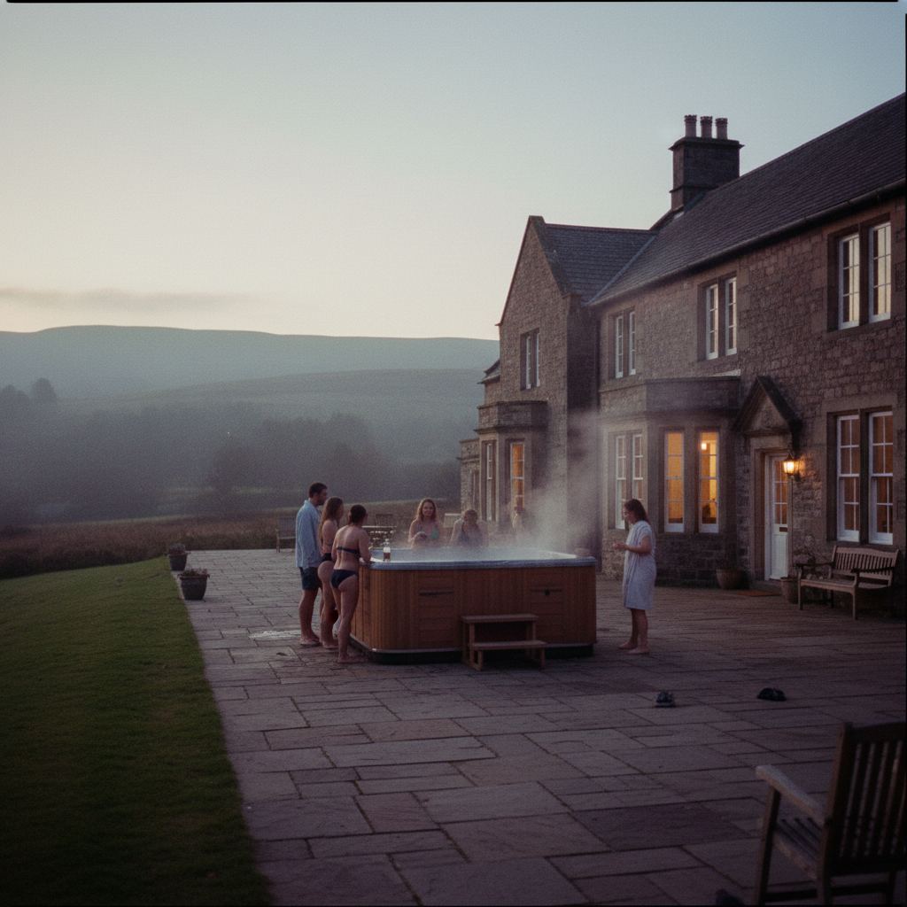 Big houses with hot tubs